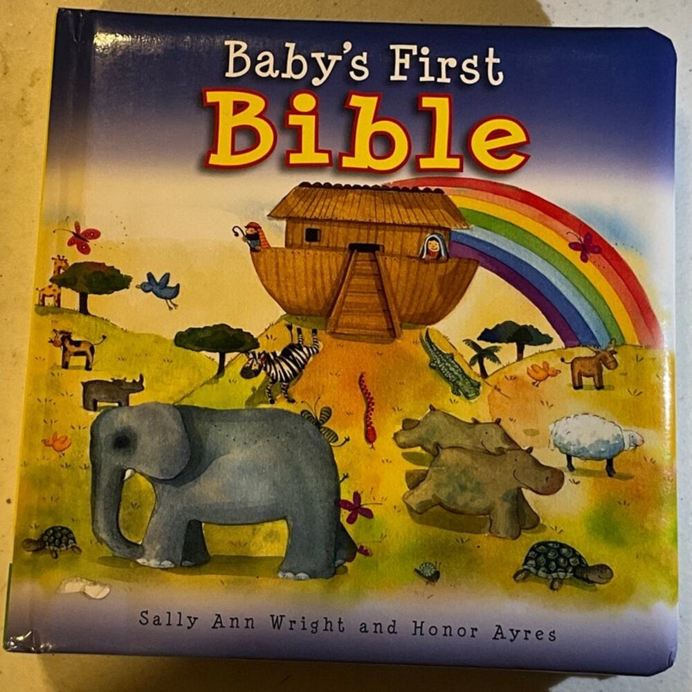 Baby's First Bible Soft Padded Hardcover Chunky Hard Pages- Excellent